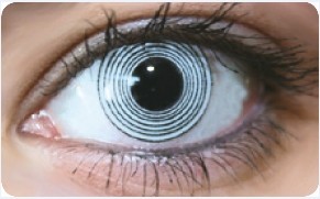 Funky Lens Black Spiral